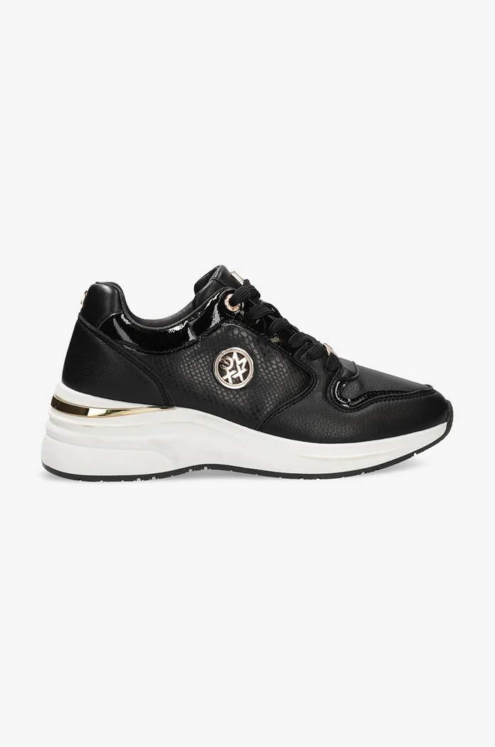 Sneakers Mexx MILAI KALLIE απομίμηση λείου δέρματος μαύρο MIRL1003143W