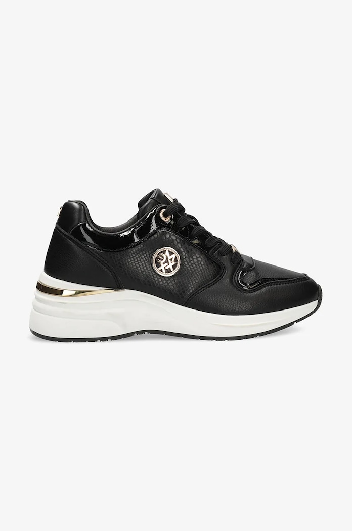 Sneakers Mexx MILAI KALLIE απομίμηση λείου δέρματος μαύρο MIRL1003143W