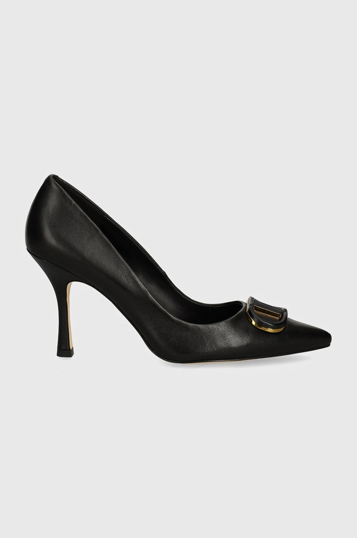 Kožené lodičky Twinset 242TCP130.00006 černá AW24