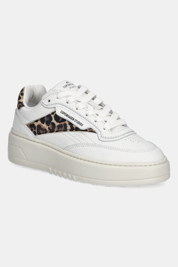 Copenhagen sneakersy skórzane Leather mix płaska biały CPH89