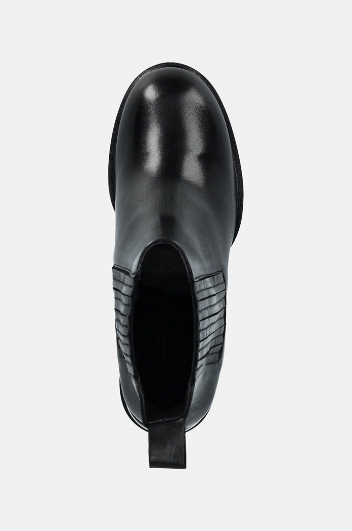 Billi Bi ghete chelsea de piele negru A7300
