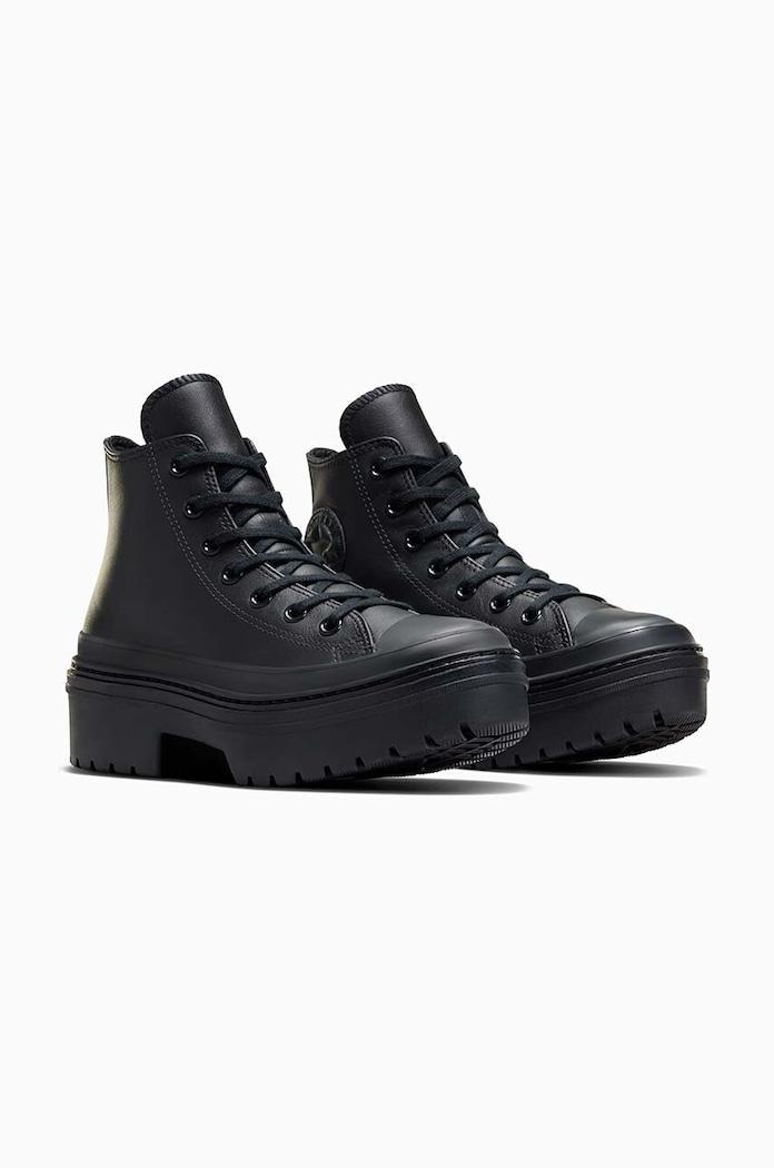 Converse trampki skórzane Chuck Taylor All Star Lugged Heel A10369C czarny AW24