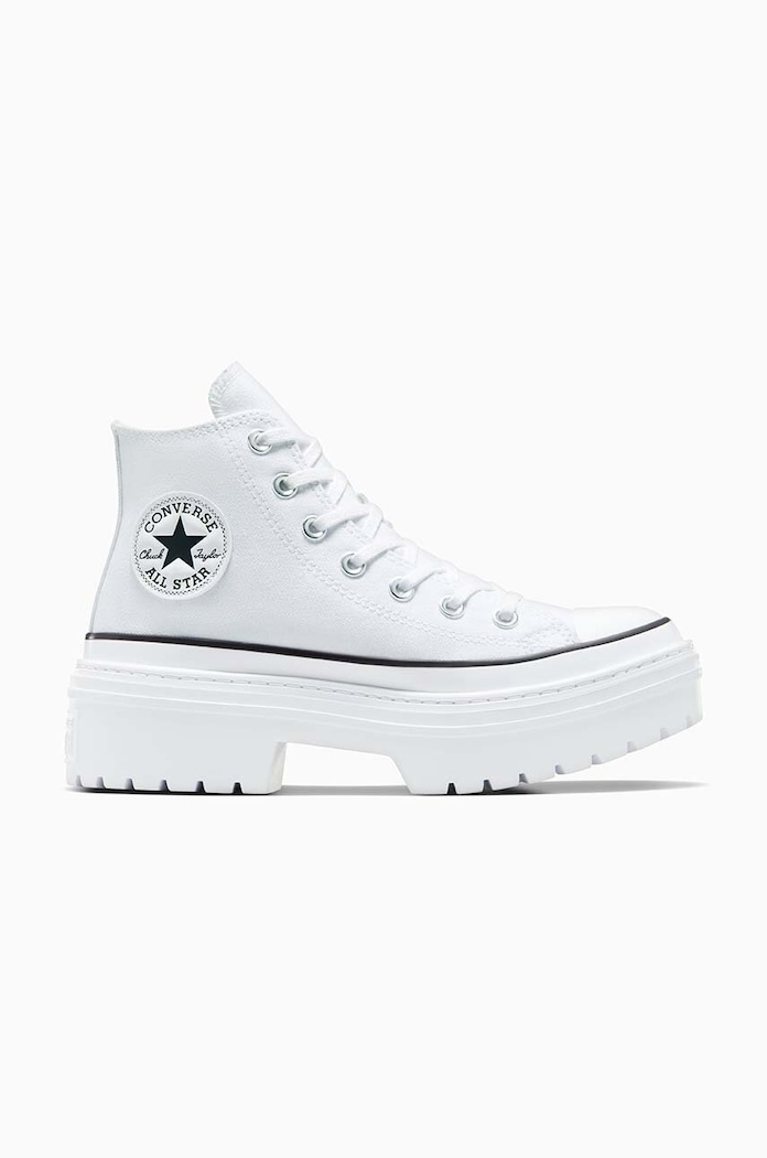 Високи кецове Converse Chuck Taylor All Star Lugged Heel платформа бял A10364C