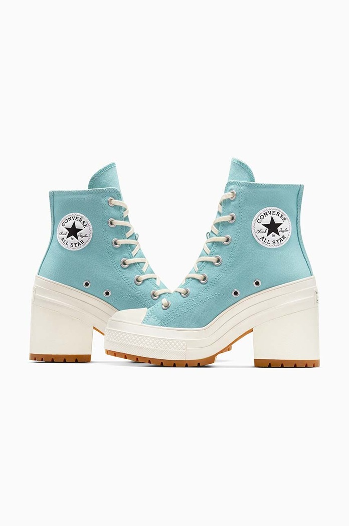 Converse sportcipő Chuck 70 De Luxe Heel Platform türkiz A08279C