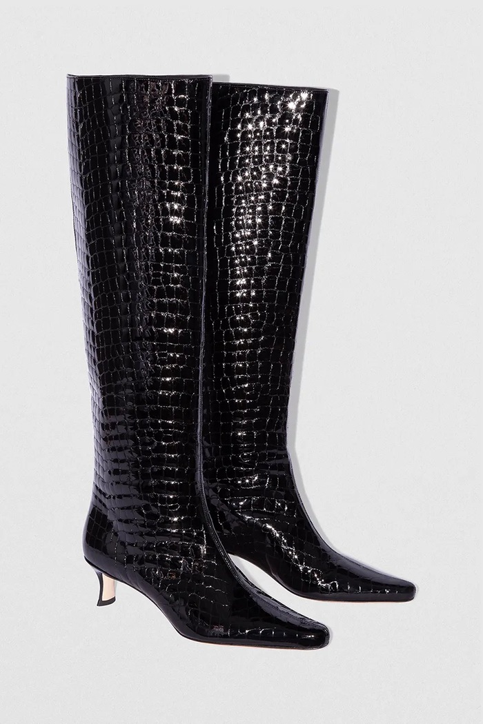 By Far Ghete de piele Stevie 42 MWFBO066CL033BK001PL negru AW24
