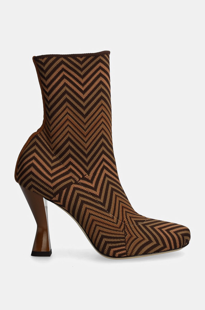 Členkové topánky Missoni Gea MW47.044 béžová AW24