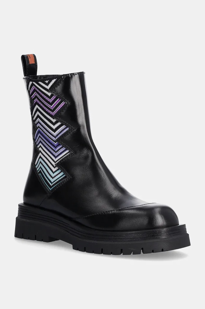 Боти Missoni Kaya гладка кожа черен MW50.050