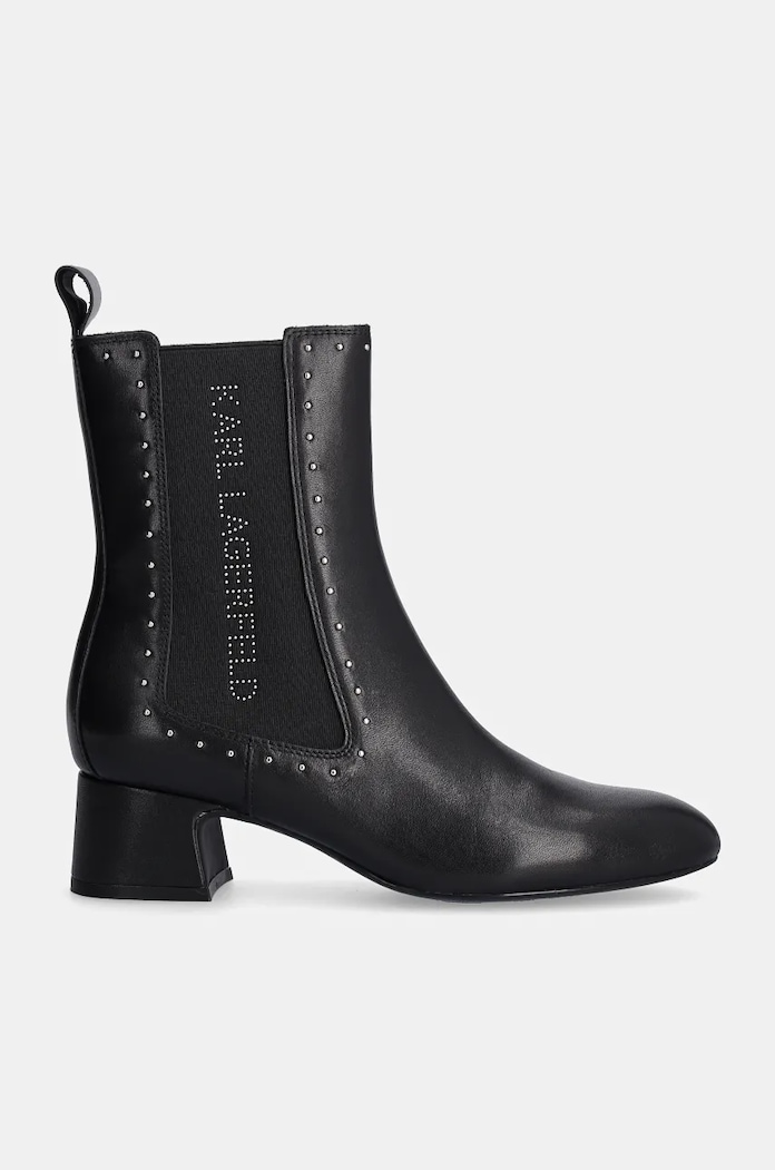 Kožené topánky chelsea Karl Lagerfeld BONNIE KL30364.000 čierna AW24