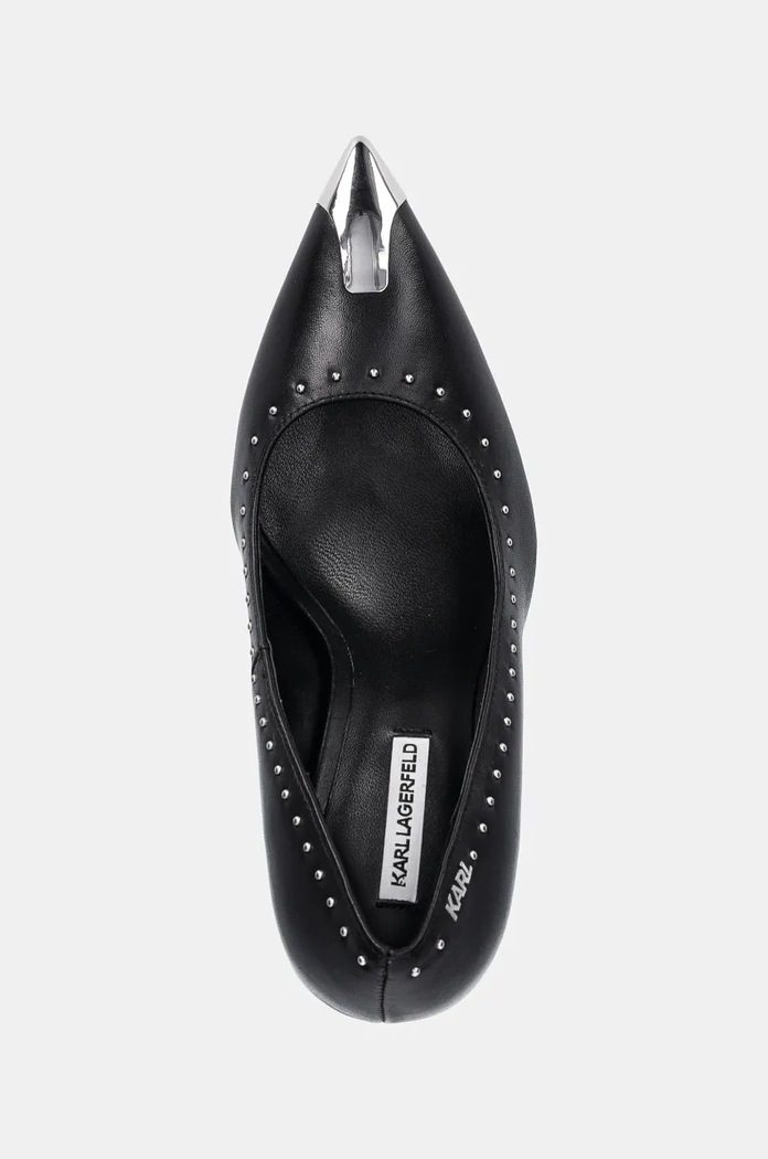 Karl Lagerfeld szpilki skórzane PANDARA II czarny KL31324.000
