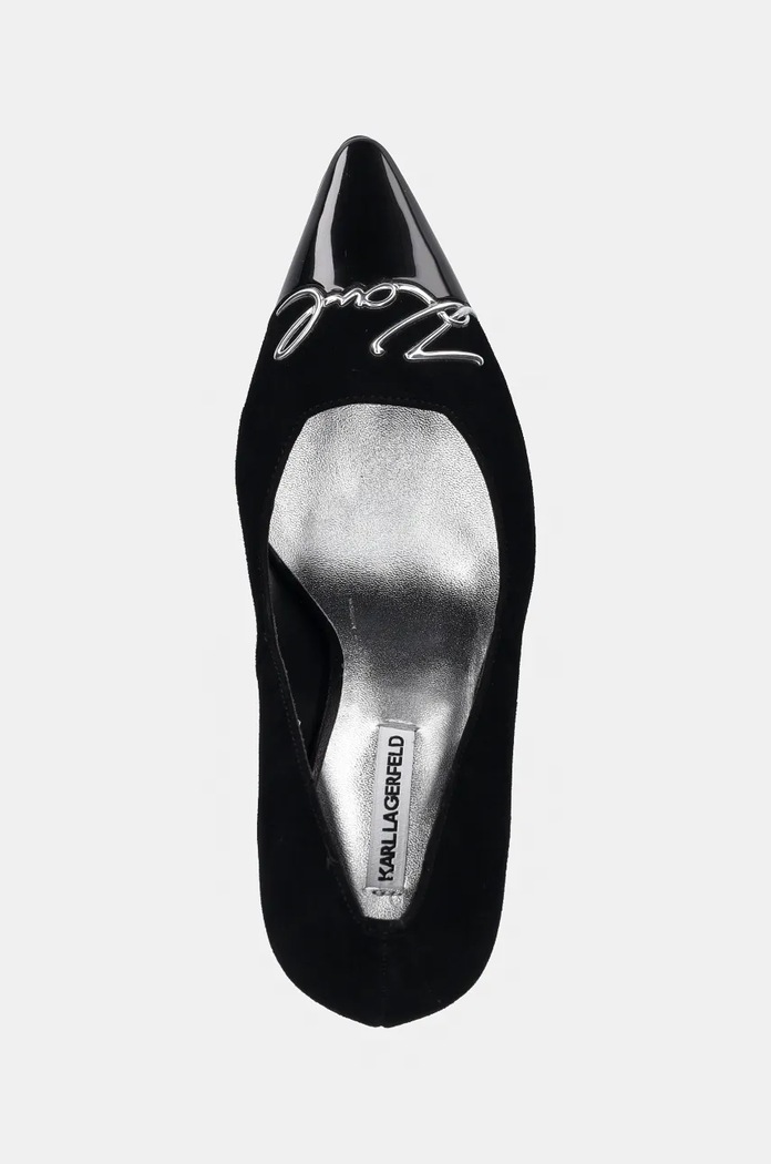 Semišové lodičky Karl Lagerfeld DEBUT II černá KL32004A.500