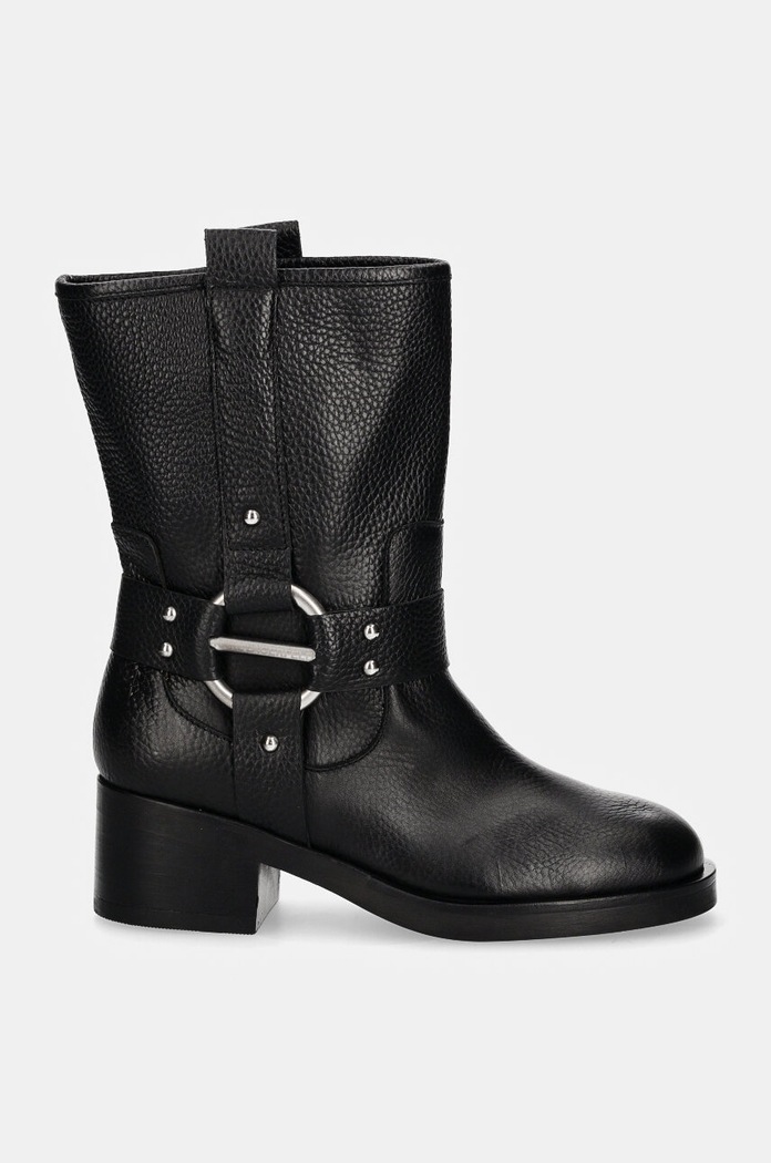 Кожени боти Karl Lagerfeld BROOKLYN KL41770.100 черен AW24