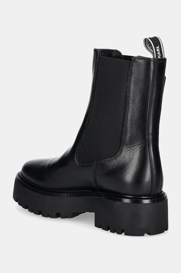 Обувки Кожени боти челси Karl Lagerfeld BURLY BIKER KL43460.000 черен