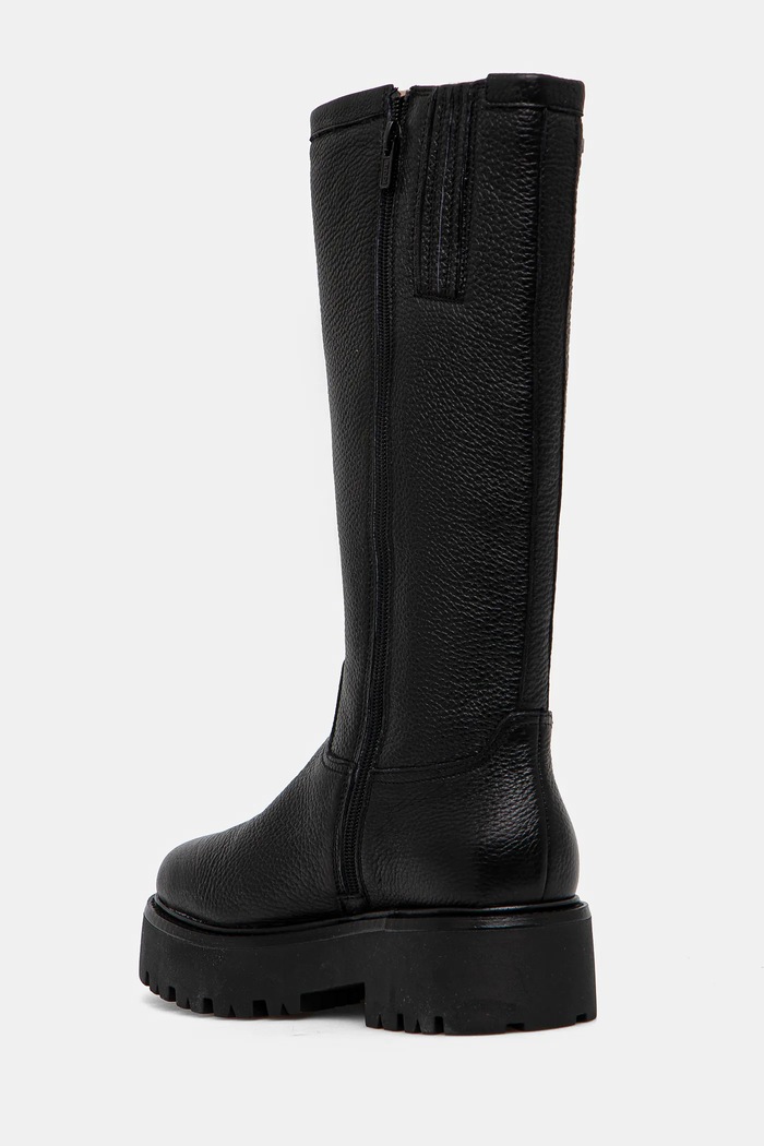 Obuv Kožené čižmy Karl Lagerfeld BURLY BIKER KL43490W.100 čierna