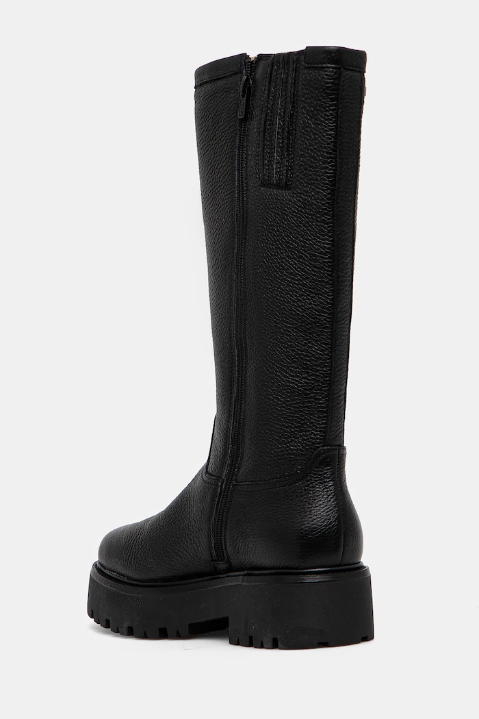 Obuv Kožené čižmy Karl Lagerfeld BURLY BIKER KL43490W.100 čierna