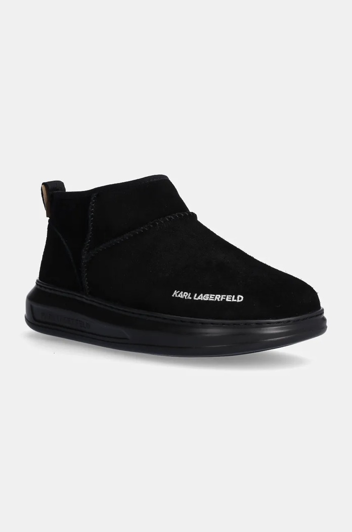 Μπότες χιονιού σουέτ Karl Lagerfeld KAPRI KOSI KL44522.500 μαύρο NC24