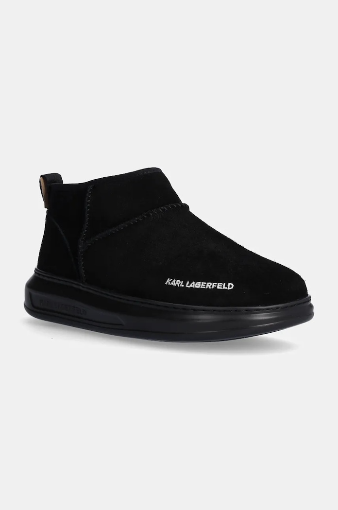 Μπότες χιονιού σουέτ Karl Lagerfeld KAPRI KOSI KL44522.500 μαύρο NC24