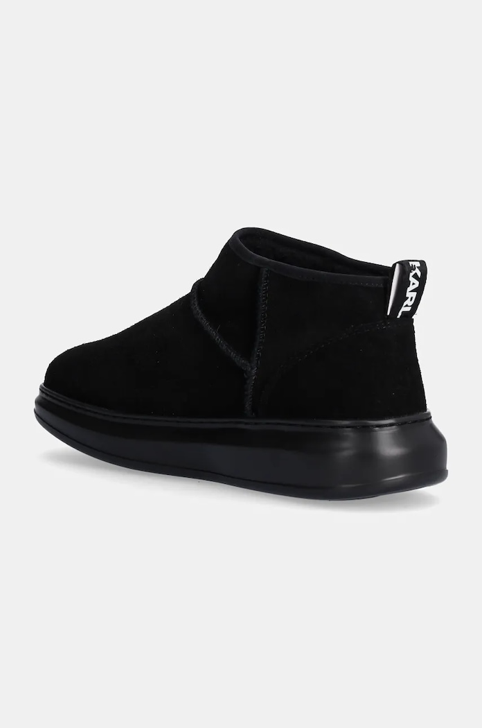 Παπούτσια Μπότες χιονιού σουέτ Karl Lagerfeld KAPRI KOSI KL44522.500 μαύρο