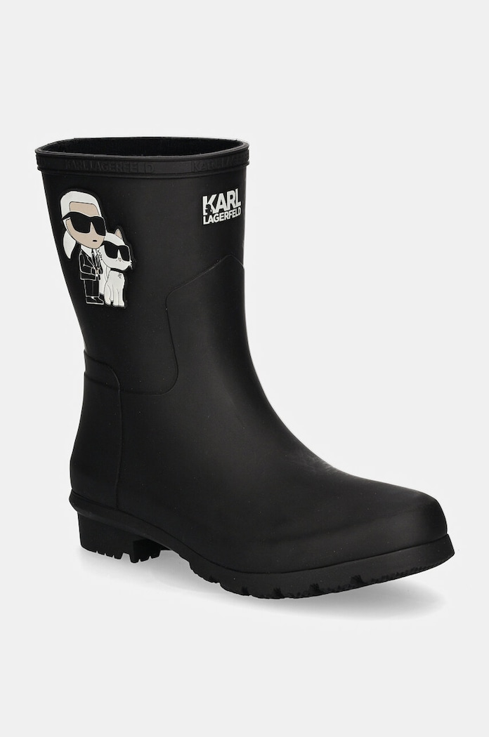 Гумени ботуши Karl Lagerfeld KALOSH черен KL47073T.V00