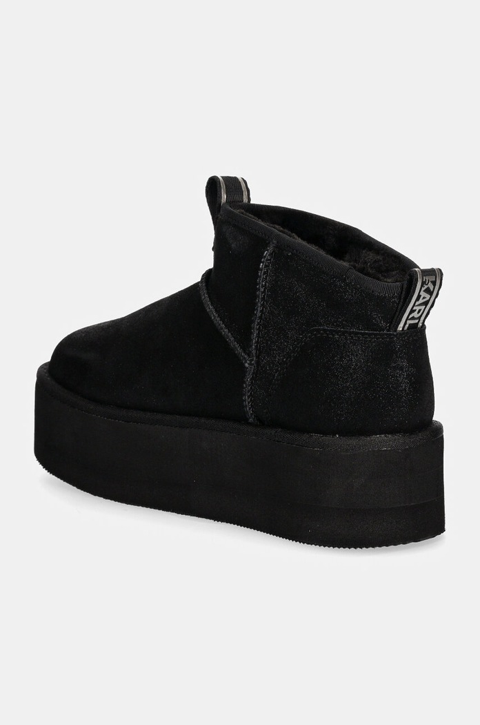 Încălțăminte Karl Lagerfeld cizme de zapada din piele intoarsa THERMO KL48522S.5S0 negru