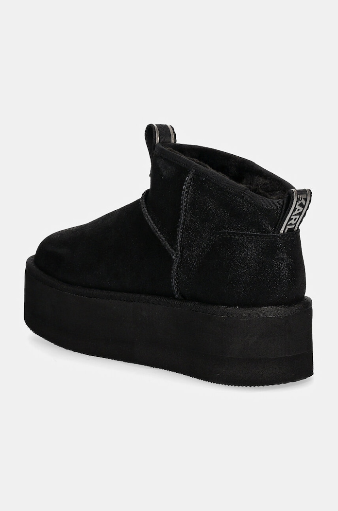 Încălțăminte Karl Lagerfeld cizme de zapada din piele intoarsa THERMO KL48522S.5S0 negru
