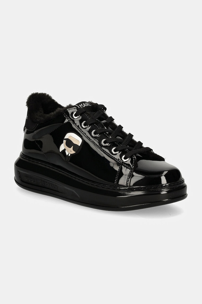 Usnjene superge Karl Lagerfeld KAPRI KL62531S.1BP črna AW24