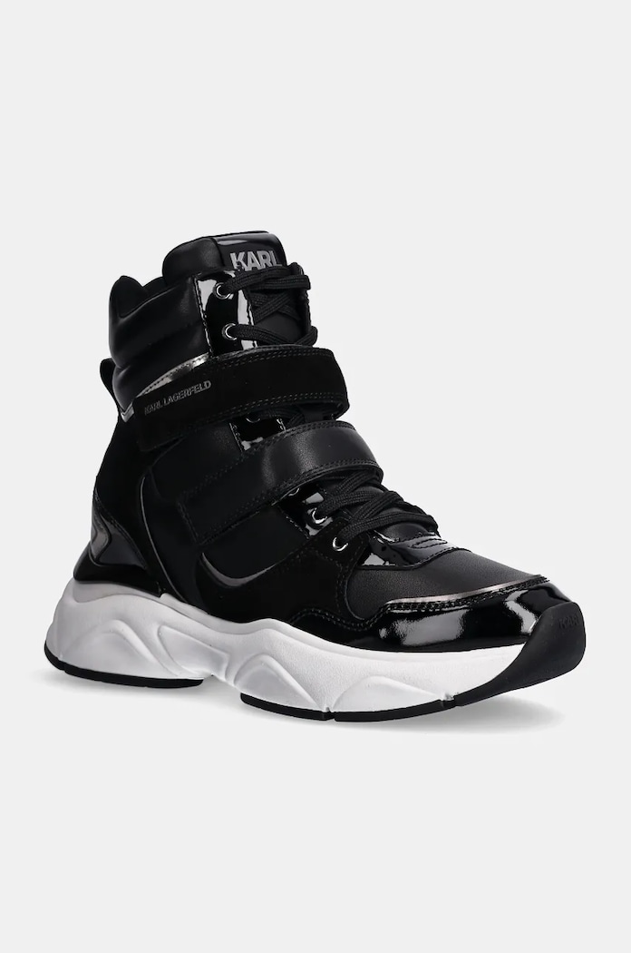 Karl Lagerfeld Kožené tenisky Karl Lagerfeld KOMET WEDGE černá KL65734.400