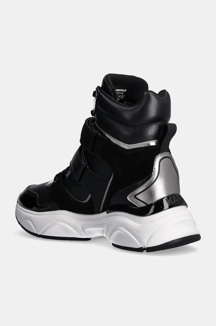 Boty Karl Lagerfeld Kožené tenisky Karl Lagerfeld KOMET WEDGE KL65734.400 černá