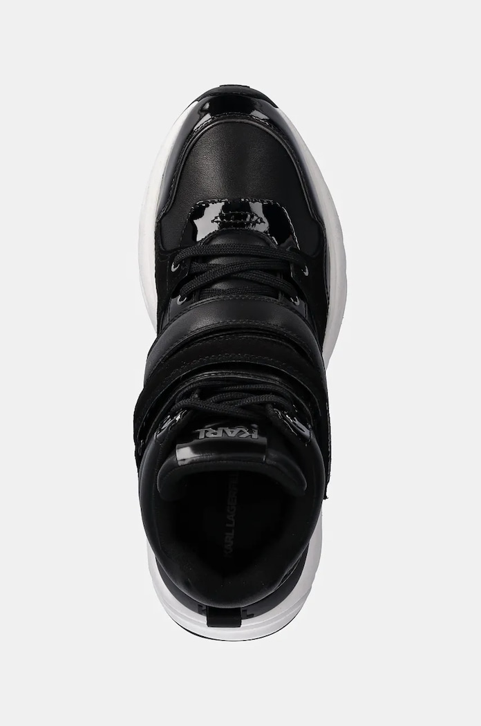 Kožené tenisky Karl Lagerfeld KOMET WEDGE Karl Lagerfeld KL65734.400 černá