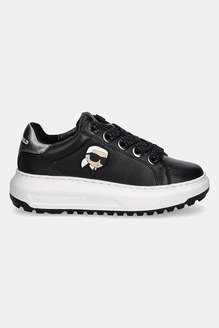 Кожени маратонки Karl Lagerfeld KAPRI KL67530.000 черен AW24