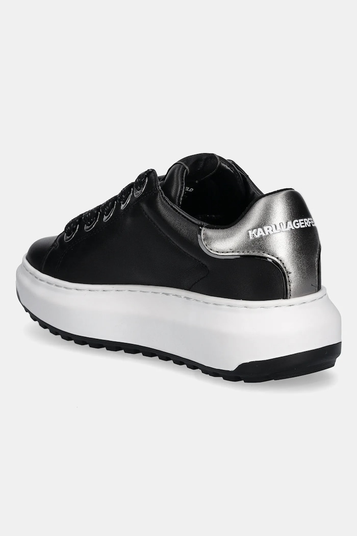 Обувки Кожени маратонки Karl Lagerfeld KAPRI KL67530.000 черен