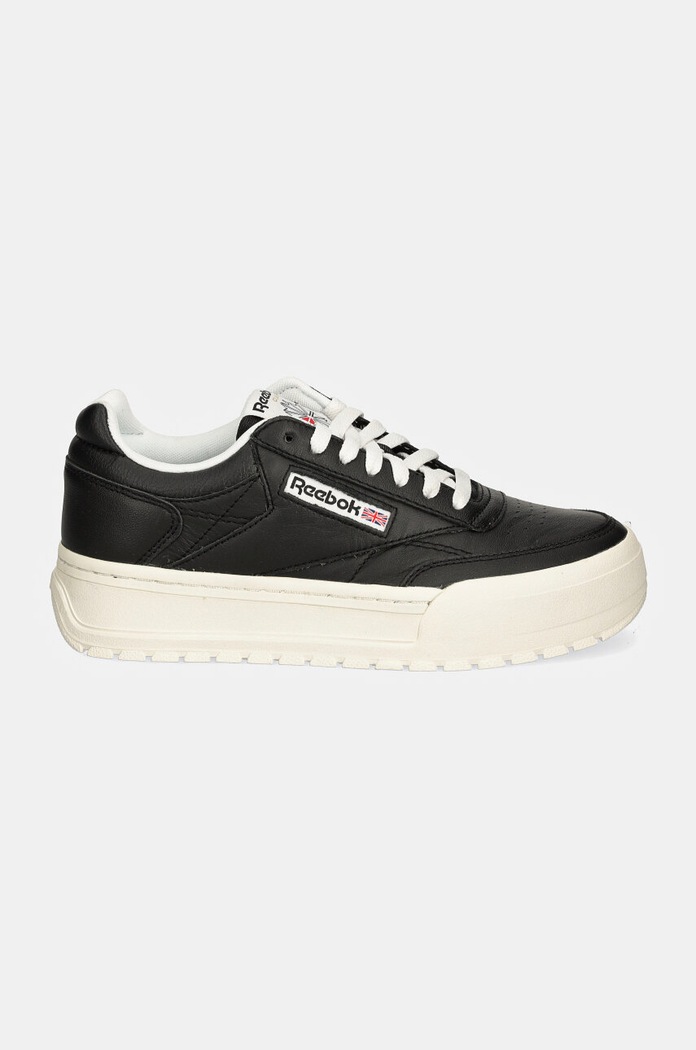 Δερμάτινα sneakers Reebok Classic Club C Megacourt 100201239 μαύρο AW24