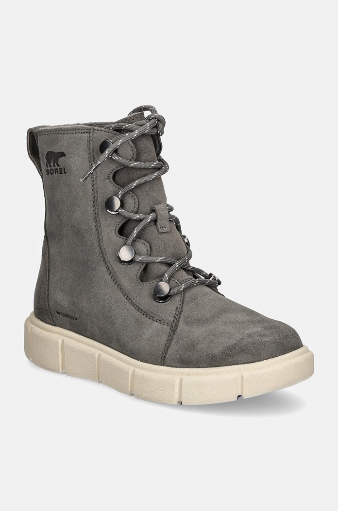Σουέτ μπότες Sorel SOREL EXPLORER III JOAN φλατ γκρί 2077951052