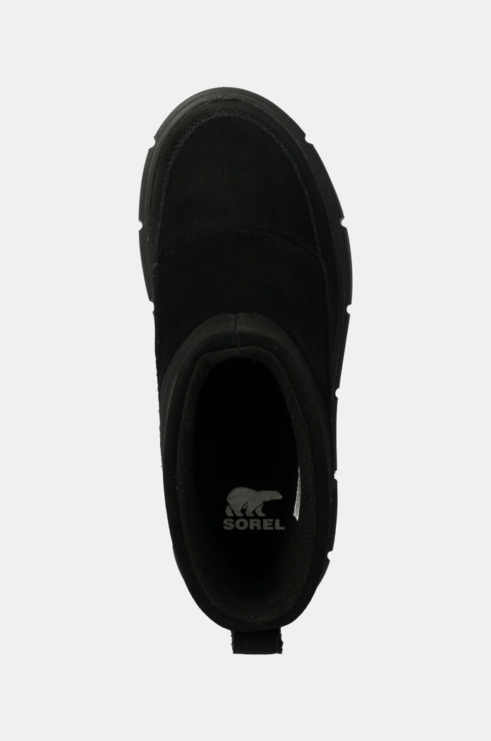 Sorel śniegowce zamszowe SOREL EXPLORER III SLIP czarny 2077971010