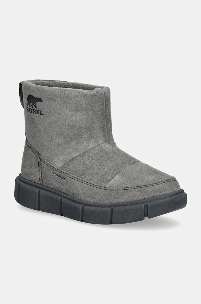 Sorel cizme de zapada din piele intoarsa SOREL EXPLORER III SLIP izolat gri 2077971052