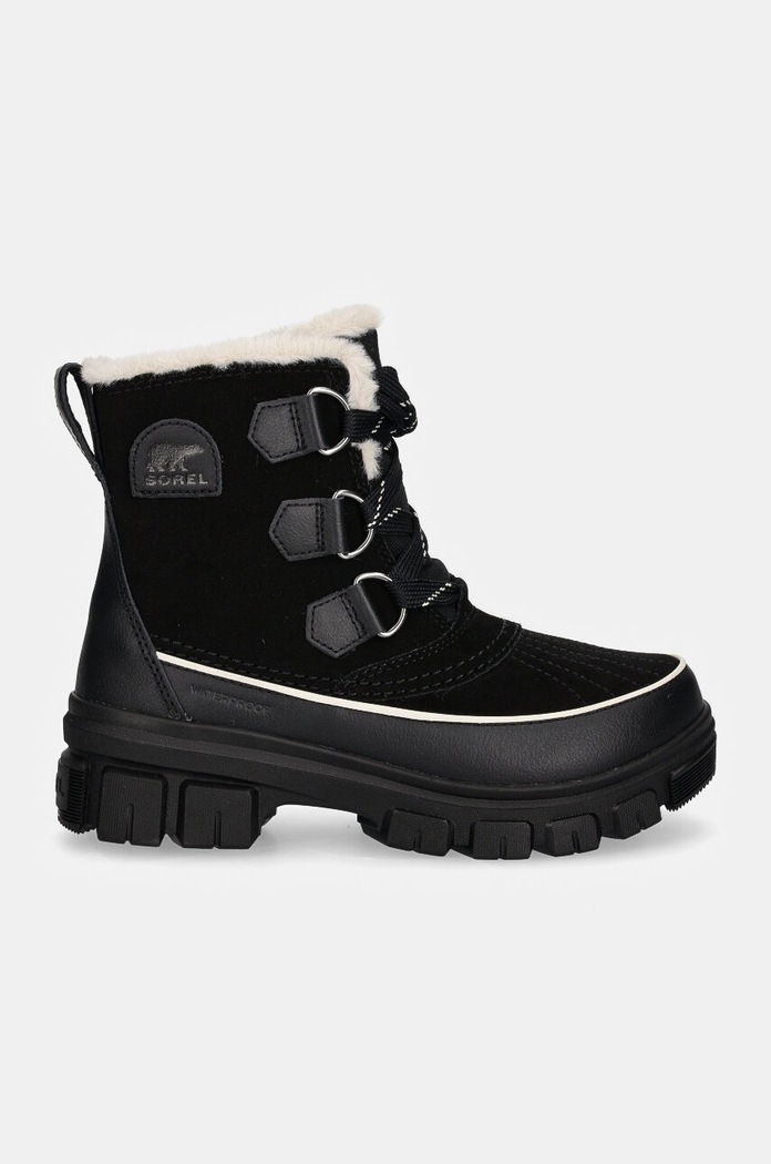 Kožené kotníkové boty Sorel TORINO V WP OUTDRY 2106701010 černá AW24