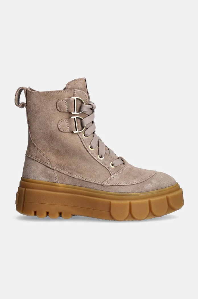Semišové workery Sorel CARIBOU X BOOT LACE WP 2048431265 béžová AW24