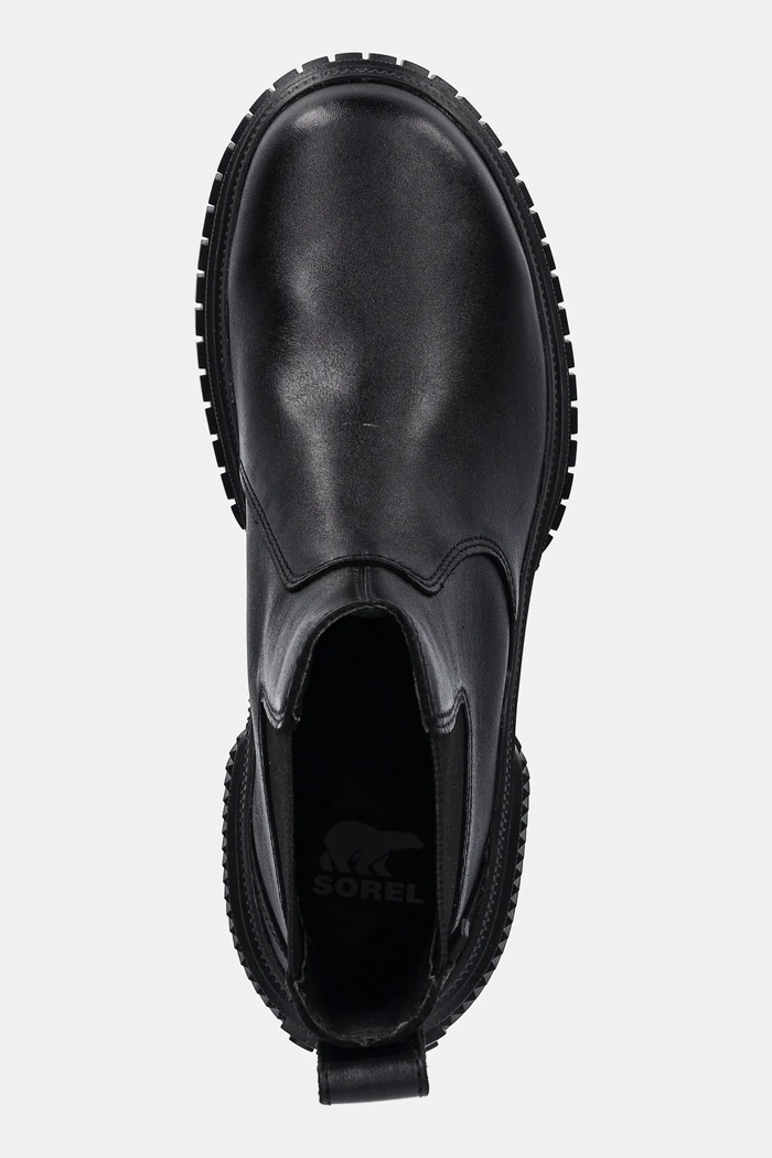 Kožené topánky chelsea Sorel ONA AVE CHELSEA BOOT WP čierna 2102161010