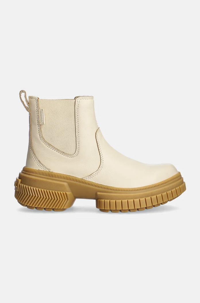 Kožené kotníkové boty Sorel ONA AVE CHELSEA BOOT WP 2102161292 béžová AW24
