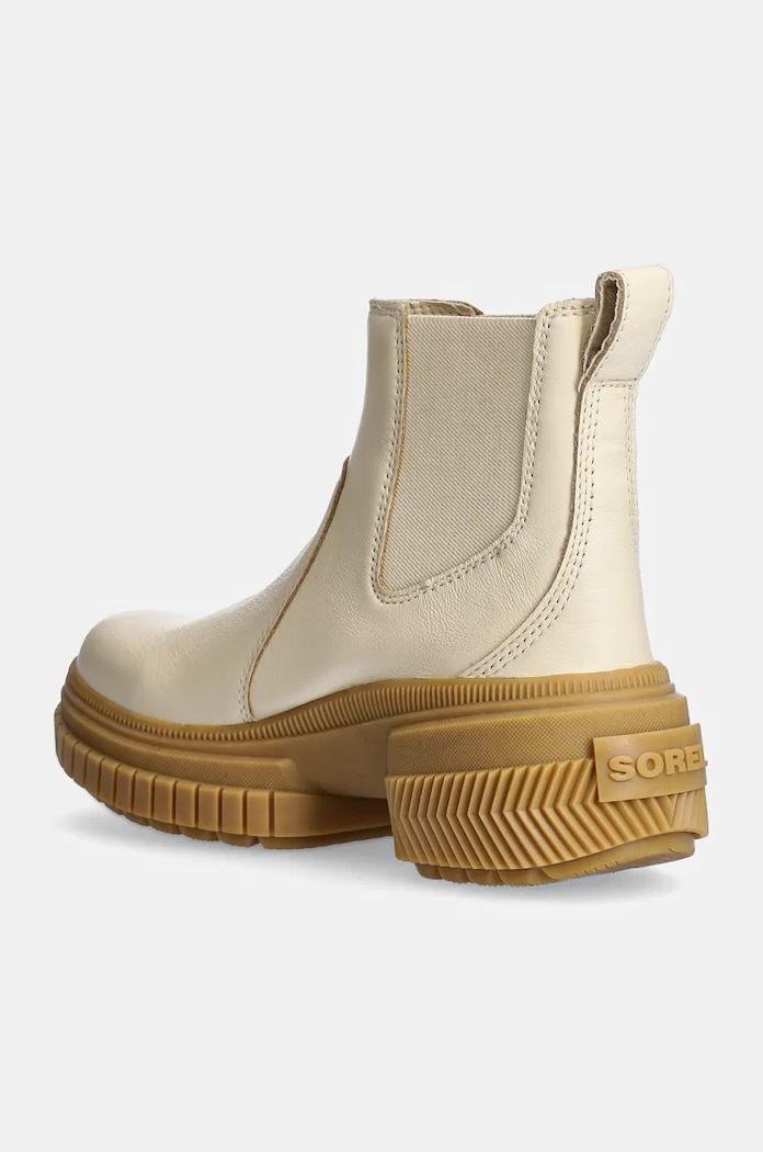 Boty Kožené kotníkové boty Sorel ONA AVE CHELSEA BOOT WP 2102161292 béžová