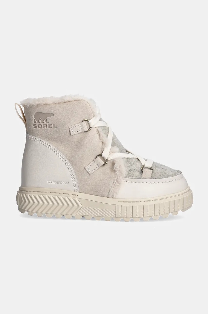 Semišové snehule Sorel ONA AVE ALPINE BOOT WP F 2109381191 béžová AW25