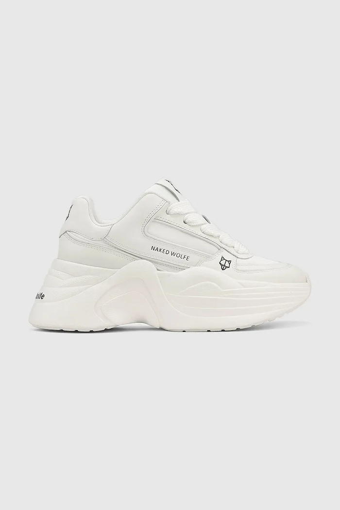 Naked Wolfe sneakers Temple textil alb Temple.White