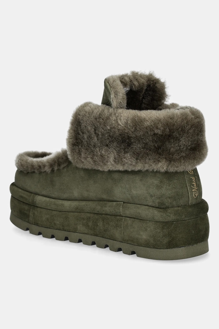 Obuwie Naked Wolfe śniegowce zamszowe Bambi Bambi.Dark.Olive zielony