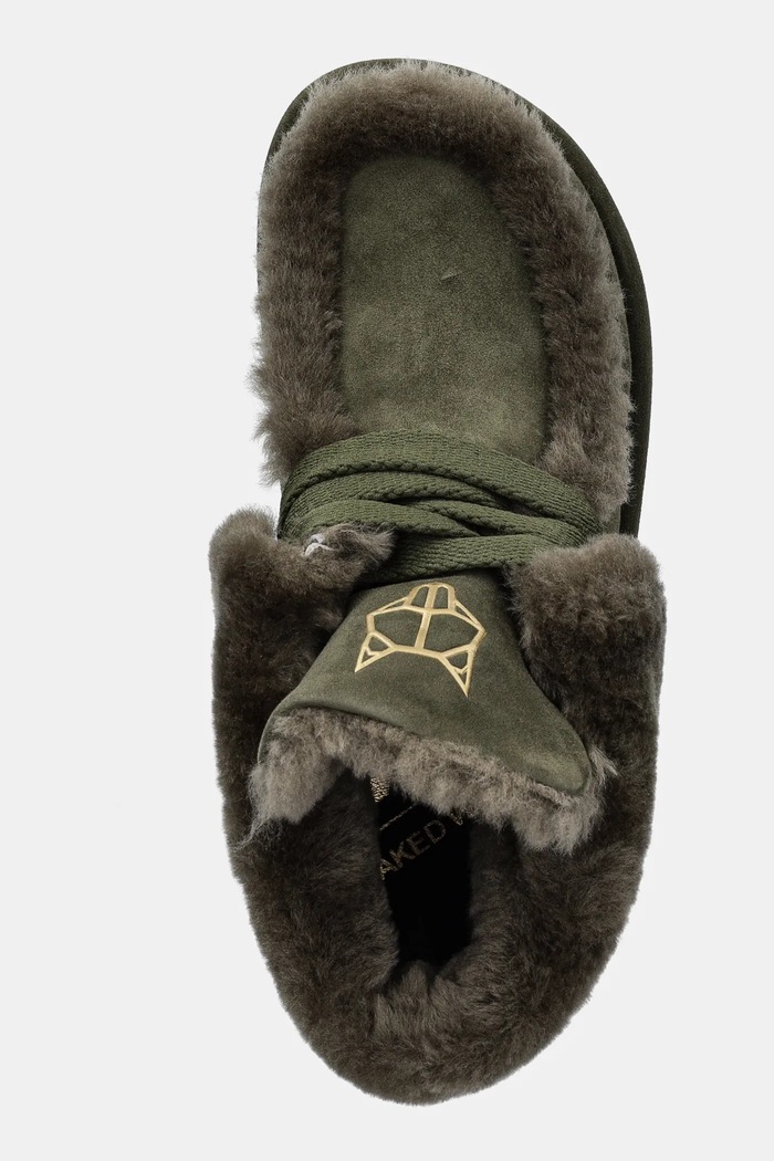 Naked Wolfe śniegowce zamszowe Bambi zielony Bambi.Dark.Olive