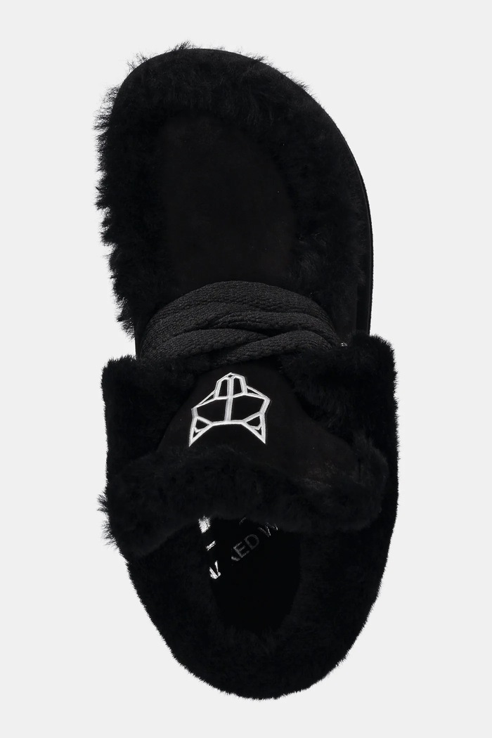 Semišové sněhule Naked Wolfe Bambi černá Bambi.Black