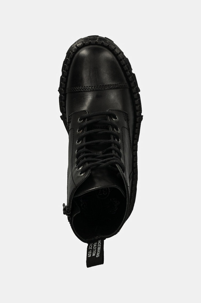 New Rock leather biker boots CRUST NEGRO + TANK CASCO NEGRO black M.WALL083C.S5