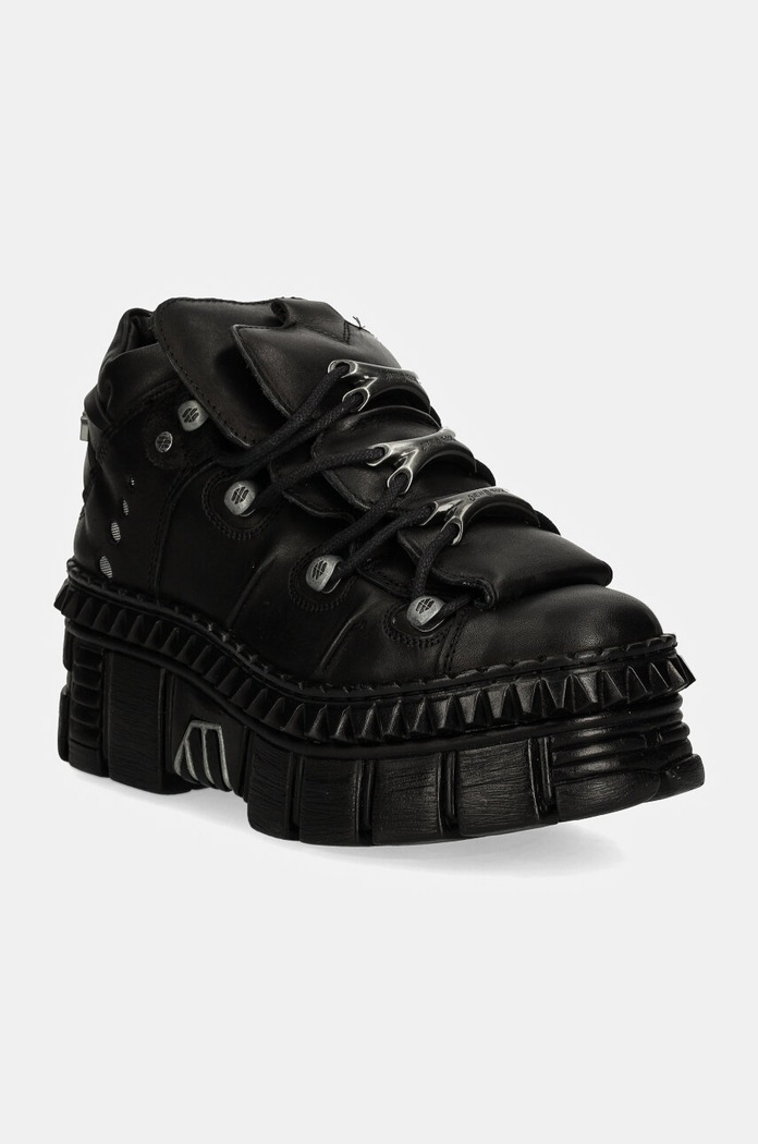 Sneakers New Rock CRUST NEGRO + TOWER CASCO NEGRO πλατφόρμα μαύρο M.WALL106.S13
