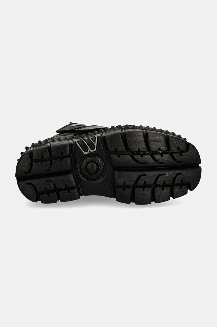 Δερμάτινα sneakers New Rock CRUST NEGRO NEGRO + TOWER CASCO NEGRO M.WALL285.S3 μαύρο