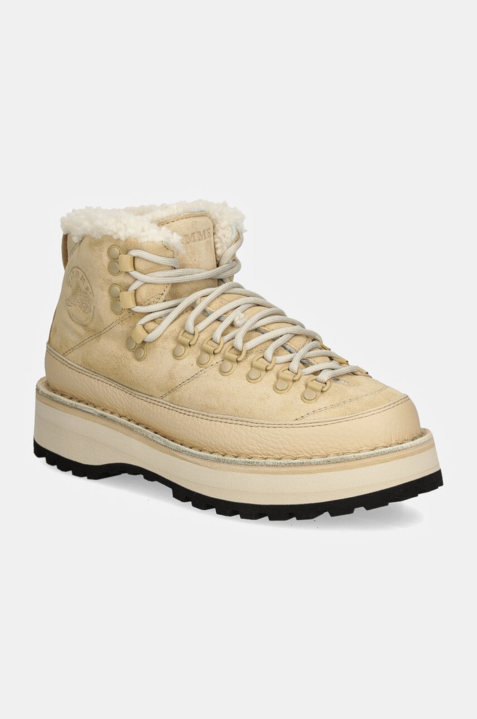 Semišové boty Diemme Sesto Shearling semišová kůže béžová DI23FWSEW.I01X061SND