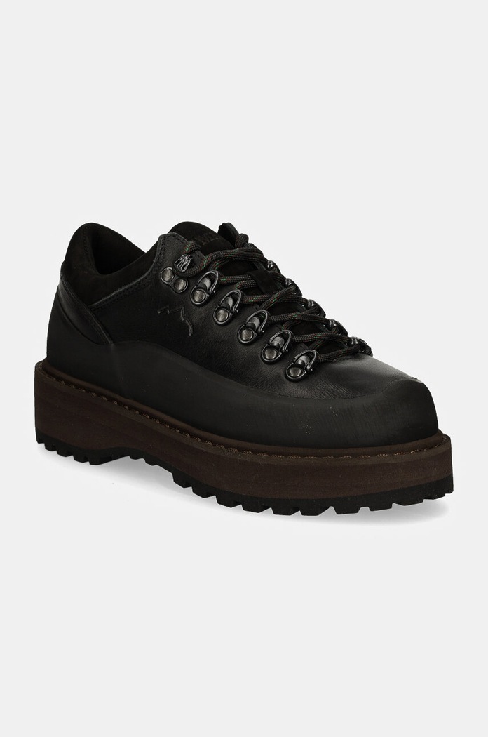 Diemme nubuck shoes Cornaro Due Gomma grain leather black DI24FWCOW.F04L007BLK