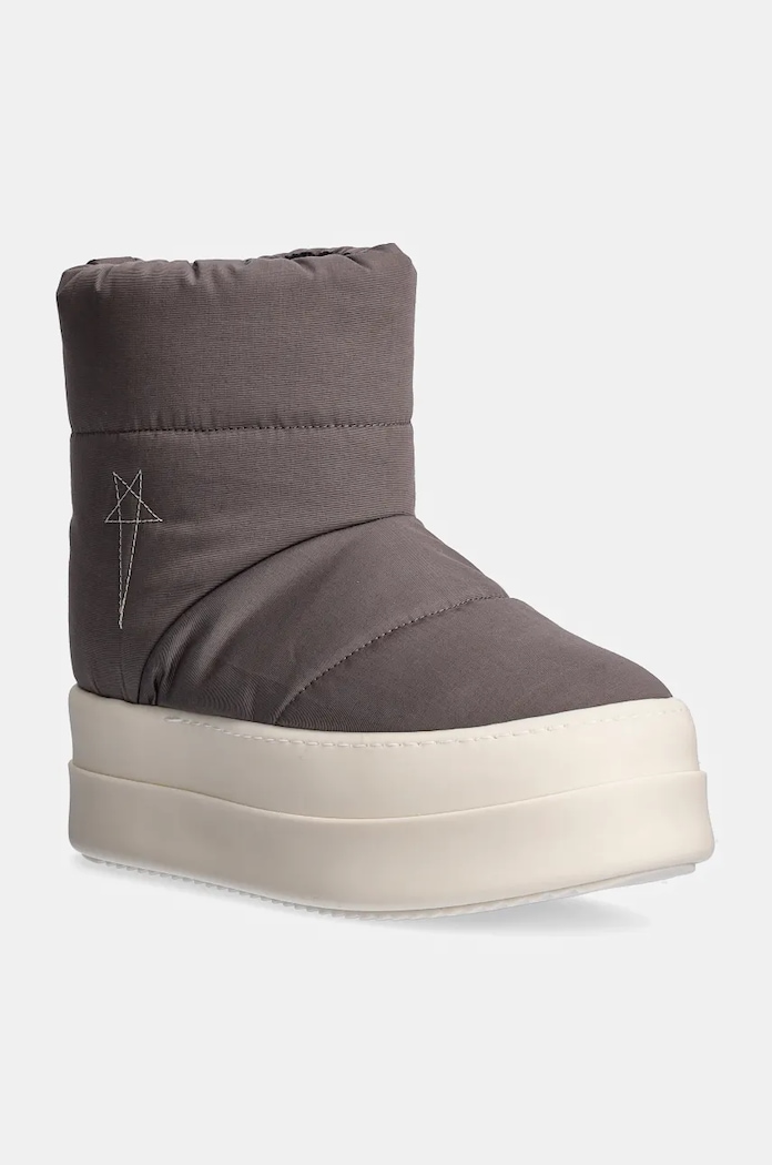Sněhule Rick Owens Mega Bumper Low Lunar zateplené šedá DS02D2839.MUPAM9